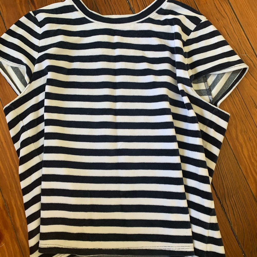 black and white striped shirt